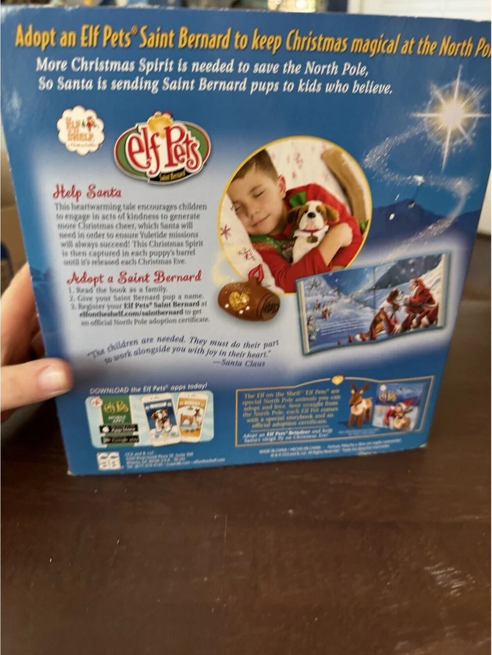 Elf Pets St. Bernard Plush Saint Bernard Tradition and Book Elf on the Shelf NEW